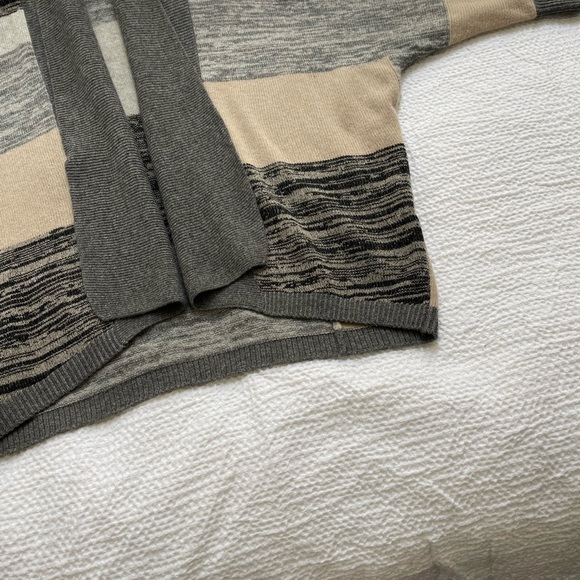 Nordstrom Collection 100% Cashmere Open Cardigan Sweater Grey Size S/M - Picture 13 of 14